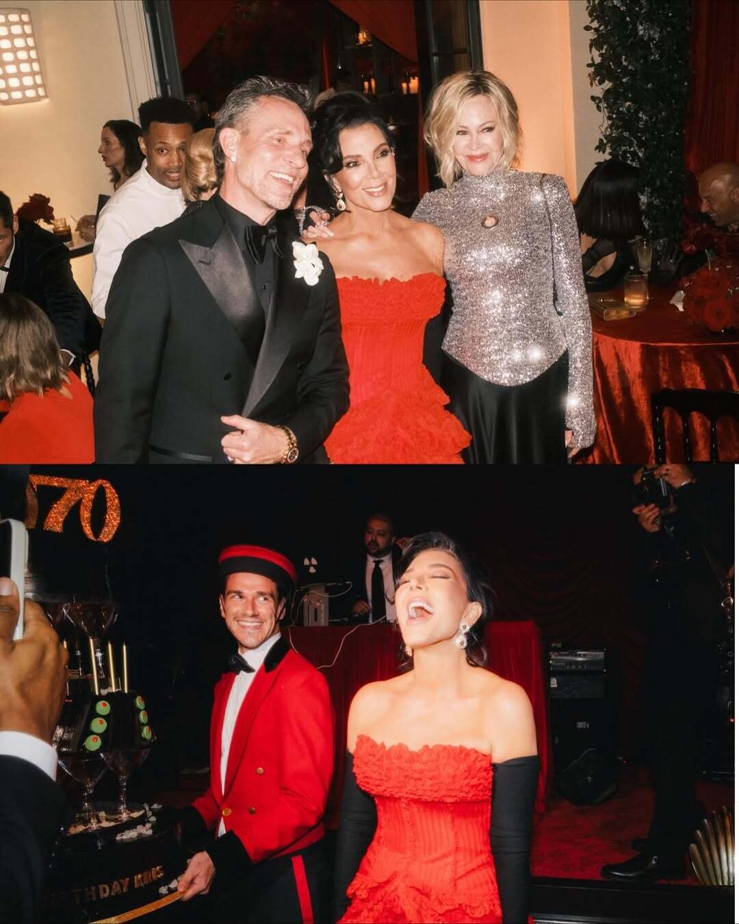 Magical night celebrating my 70th birthday with beautiful family and friends. Dress Givenchy Hau 17 95572