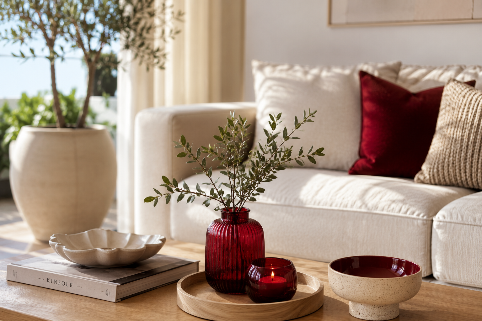 cherry red diakosmisi saloni 925c9