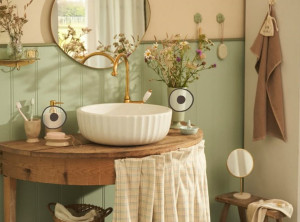 The sink skirt: Η ρετρό τάση που ζεσταίνει το μπάνιο
