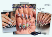 Seafood nails: Αν αγαπάς το σούσι και τα θαλασσινα θα λατρέψεις αυτό το μανικιούρ