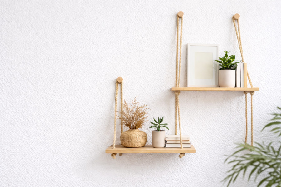 Ο απόλυτος οδηγός για να κατασκευάσεις ράφια με σχοινί και ξύλο για minimal στυλ