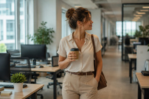 «Coffee badging»: Η νέα εργασιακή συνήθεια που κάνει όλο και περισσότερους να πηγαίνουν γραφείο μόνο για λίγο