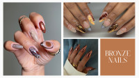 Bronze nails: Αυτή η απόχρωση είναι το must για το τέλος του καλοκαιριού και έχουμε τις top ιδέες