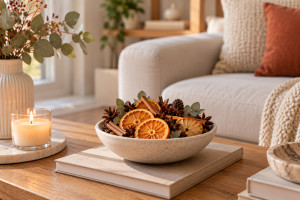 DIY potpourri για το φθινόπωρο: Πορτοκάλι, κανέλα και γαρύφαλλο σε ένα μπολ που μυρίζει υπέροχα