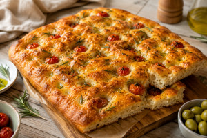 Η εύκολη συνταγή για focaccia που βγαίνει αφράτη και τραγανή