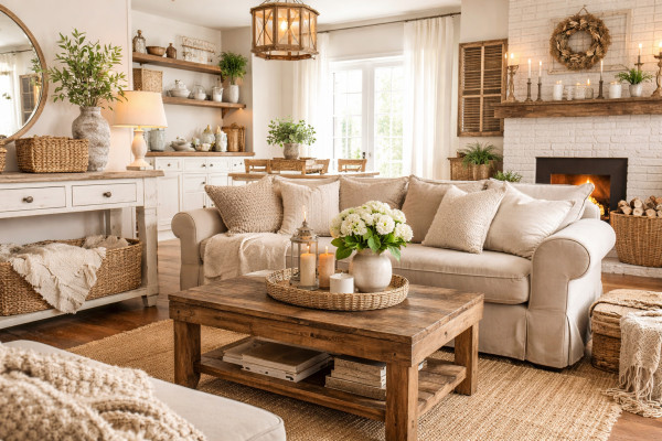 Farmhouse στυλ στο σπίτι: Deco tips για ζεστό και cozy αποτέλεσμα