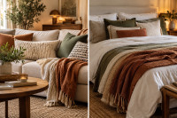 Layering δεν κάνουμε μόνο στα ρούχα: Το deco trick που κάνει καναπέ και κρεβάτι να δείχνουν πιο στιλάτα