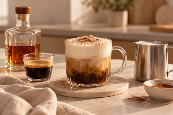 Καφές ή ποτό; Η εύκολη 2 σε 1 συνταγή με espresso, whiskey και αφρόγαλα