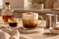 Καφές ή ποτό; Η εύκολη 2 σε 1 συνταγή με espresso, whiskey και αφρόγαλα