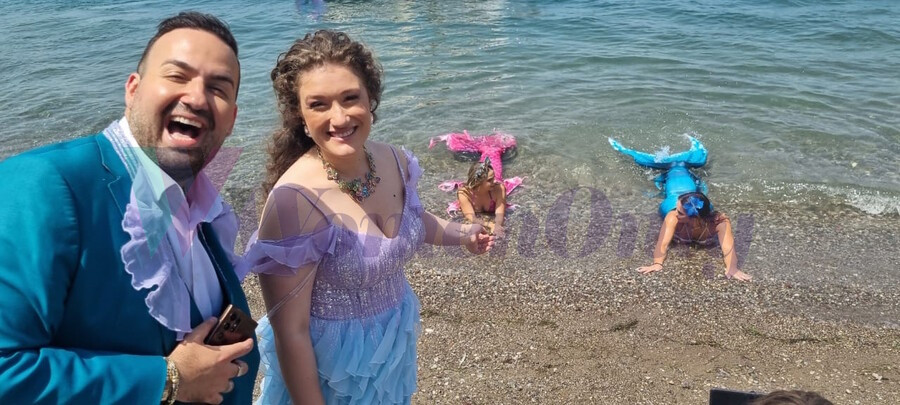 Το είπε και το έκανε ο Μαυρικίου! Γοργόνες βγήκαν στη στεριά στη βάπτιση της κόρης του και η τούρτα ενυδρείο