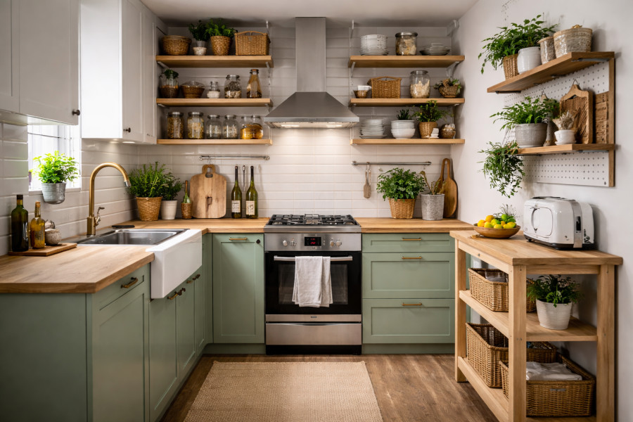 Έχεις μικρή κουζίνα; Deco ιδέες για να αξιοποιήσεις κάθε εκατοστό