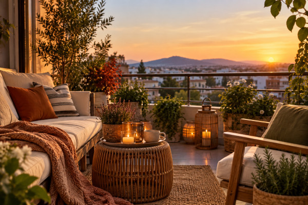 September balcony reset: 6 αλλαγές για να υποδεχτεί το μπαλκόνι σου το φθινόπωρο και να το χαίρεσαι όσο και το καλοκαίρι