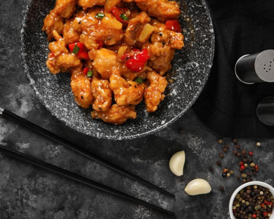 Γλυκόξινο κοτόπουλο έτοιμο σε μόλις 30 λεπτά