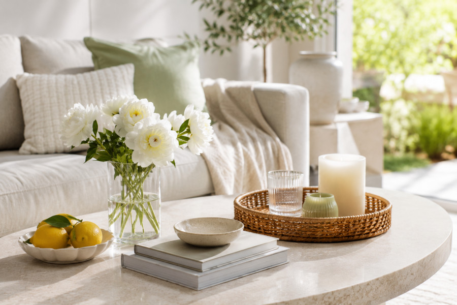 Τα decor details που δίνουν στιλ στο τραπεζάκι του σαλονιού