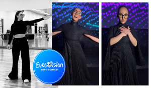 Eurovision 2025: Η πρώτη πρόβα της Kλαυδίας - Το βίντεο με το βαρύ φόρεμα Deux Hommes με τις λάμψεις
