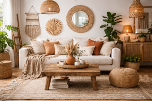 Boho στυλ στο σπίτι: Υφές, χρώματα και λεπτομέρειες που ξεχωρίζουν