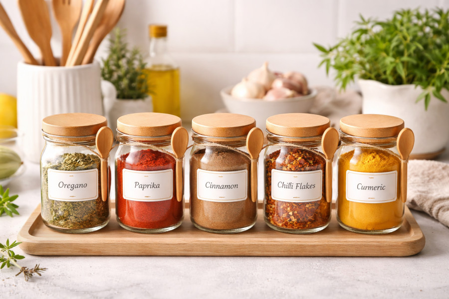 Δώσε νέα ζωή σε παλιά βαζάκια φτιάχνοντας θήκες για μπαχαρικά