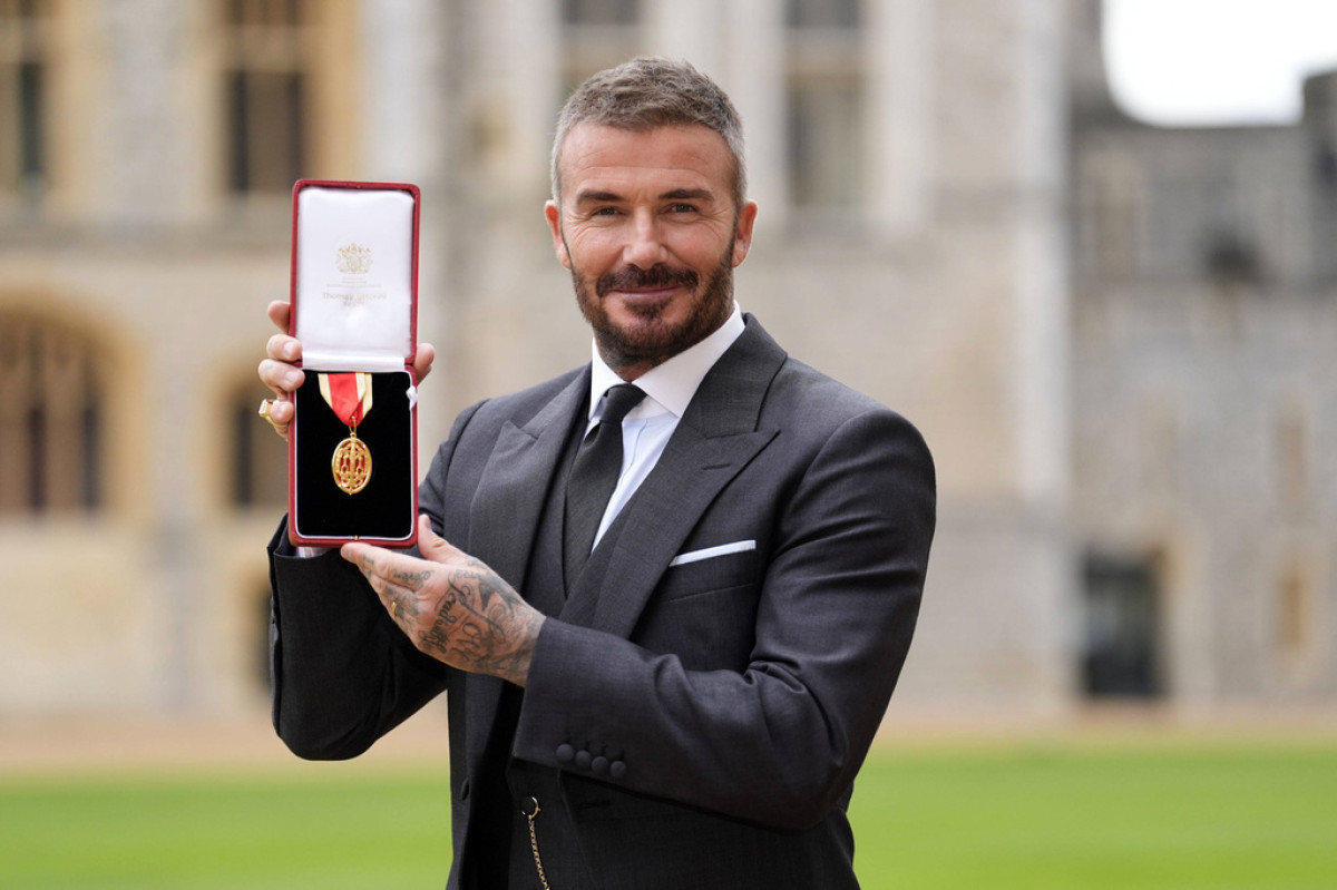 David Beckham: Τιμήθηκε με τον τίτλο του ιππότη από τον βασιλιά Κάρολο