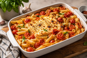 Baked feta pasta: Η συνταγή που έκανε όλο το internet να μιλά γι' αυτήν