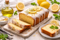 Αφράτο κέικ ελαιολάδου με λεμόνι και βανίλια