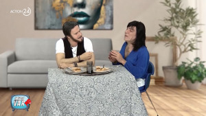 Τα «έσπασαν» Μητσικώστας - Καλυβάτσης ως Αντελίνα και Χάρης - Τα χιουμοριστικά stories Βαρθακούρη