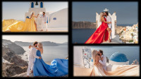 Τζώρτζογλου -Μαριόλα: Έκαναν φωτογράφηση Flying Dress στη Σαντορίνη κι είναι σαν Καρτ Ποστάλ