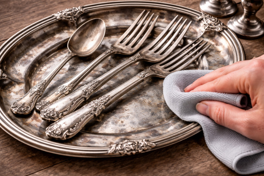 Τα ασημικά σου θα λάμψουν ξανά με αυτά τα υλικά από την κουζίνα