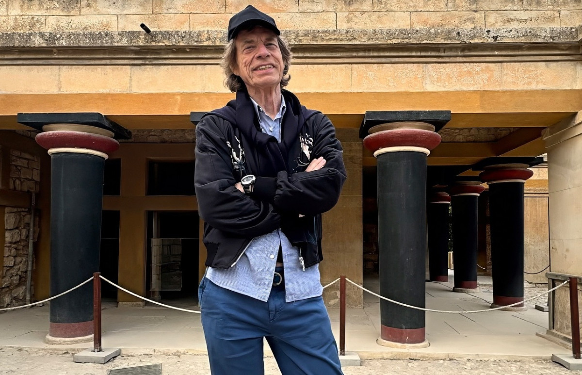 Το 'χουμε: Οι αντιδράσεις στις φωτό του Μικ Τζάγκερ από την Κνωσό και το σχόλιο της Μενεγάκη